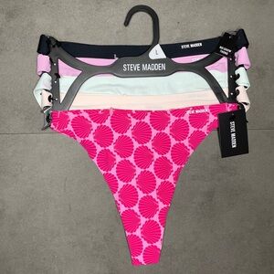Steve Madden Women's No Show Thong - Set of 5‎